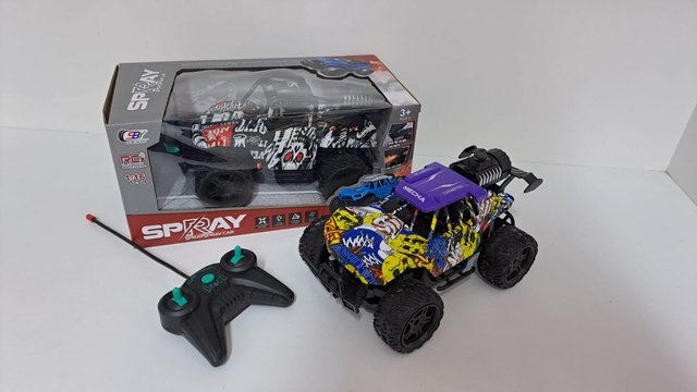 CARRO LLANTON BOTA HUMO CON SONIDO